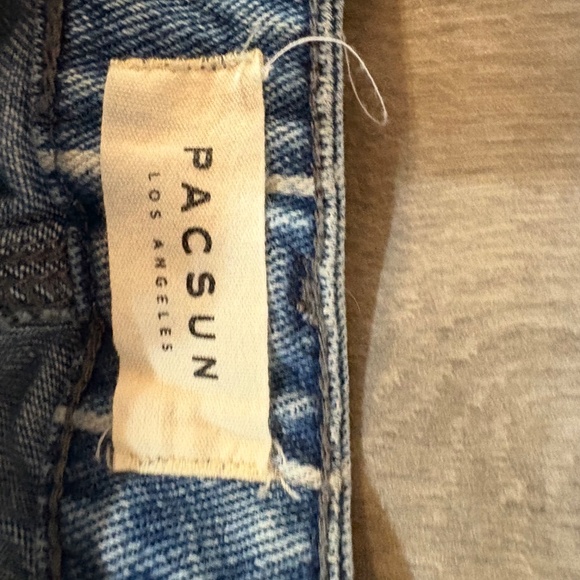 PacSun Denim Stripe Mom Jean Shorts size 26 - Picture 2 of 4